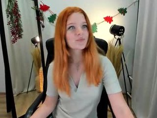 bunny_booo 18 y. o. redhead cam babe strokes and pokes her pussy