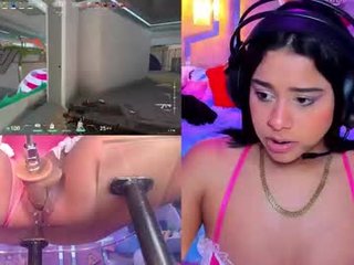 ginakurt_ 19 y. o. pretty teen cam babe gets hot cum into her pussy