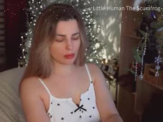 queen_maria 33 y. o. cam girl caresses clean shaved pussy, clit and yummy boobs in the chatroom